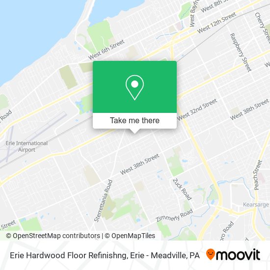 Erie Hardwood Floor Refinishng map