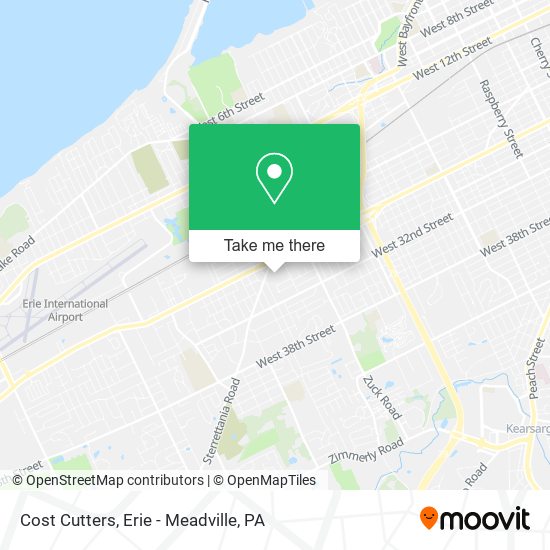 Cost Cutters map