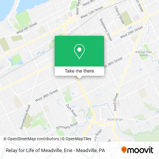 Mapa de Relay for Life of Meadville