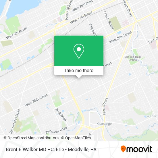 Mapa de Brent E Walker MD PC