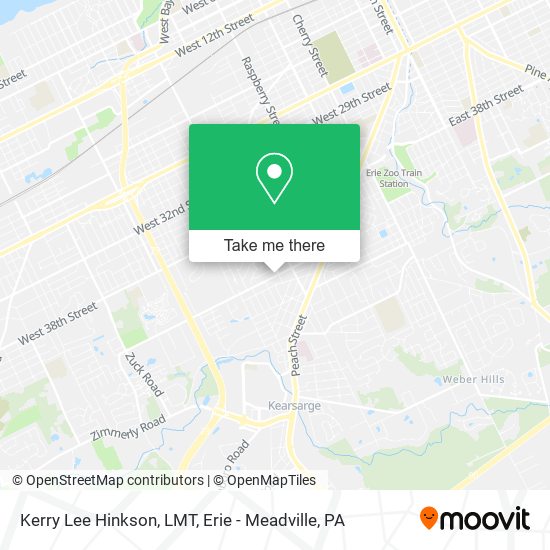 Mapa de Kerry Lee Hinkson, LMT