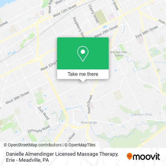 Mapa de Danielle Almendinger Licensed Massage Therapy