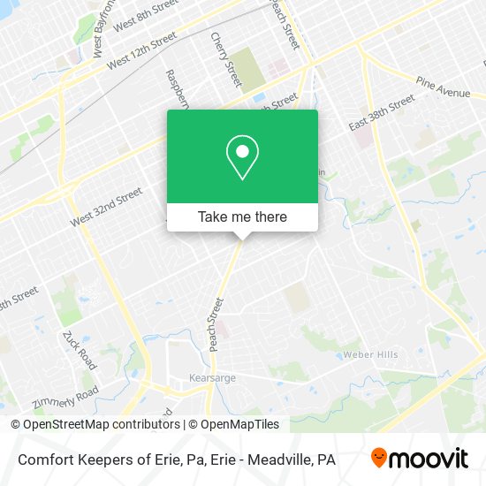 Mapa de Comfort Keepers of Erie, Pa