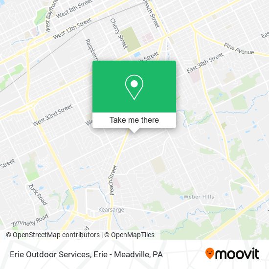 Erie Outdoor Services map