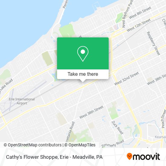 Cathy's Flower Shoppe map