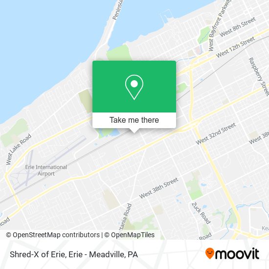 Mapa de Shred-X of Erie