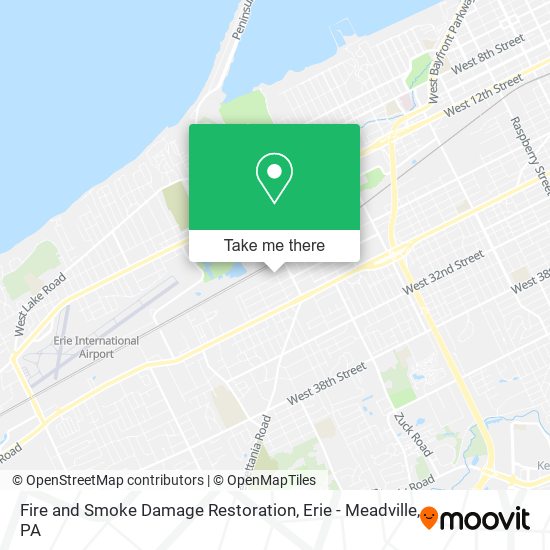 Mapa de Fire and Smoke Damage Restoration