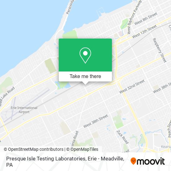 Presque Isle Testing Laboratories map