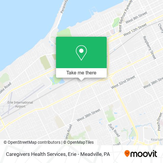 Caregivers Health Services map
