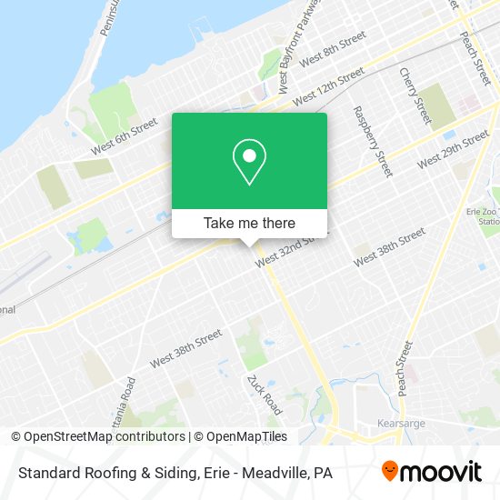 Mapa de Standard Roofing & Siding