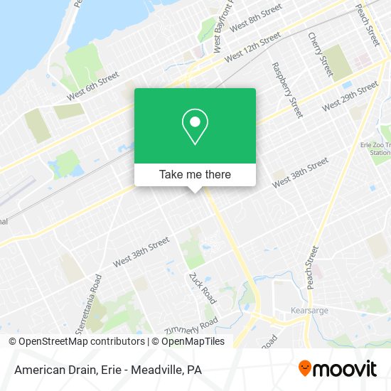 American Drain map