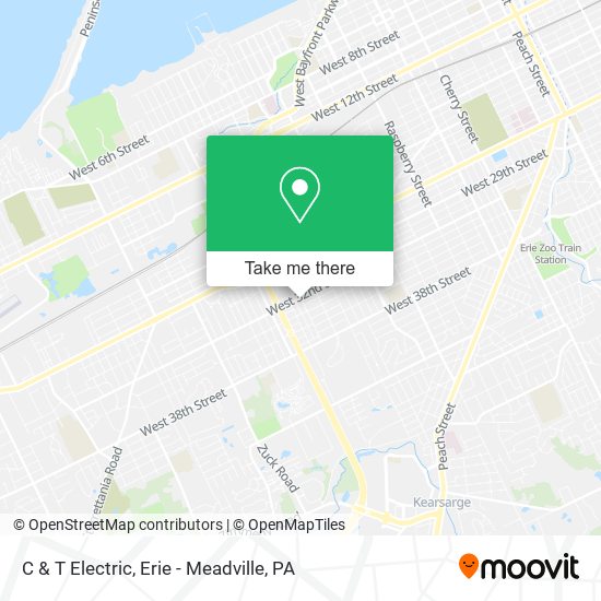 C & T Electric map