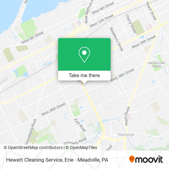 Mapa de Hewett Cleaning Service