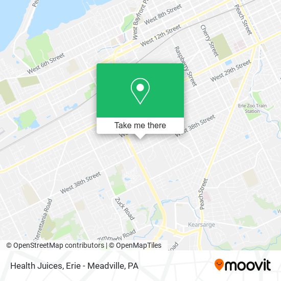 Mapa de Health Juices