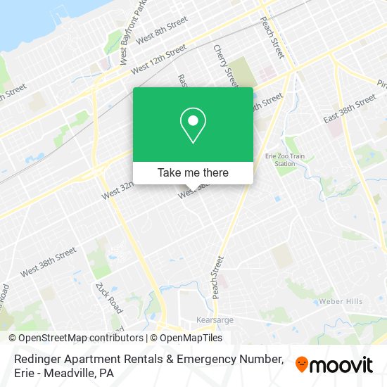 Redinger Apartment Rentals & Emergency Number map
