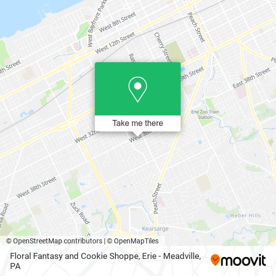 Floral Fantasy and Cookie Shoppe map