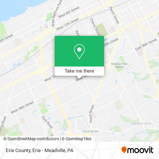 Erie County map