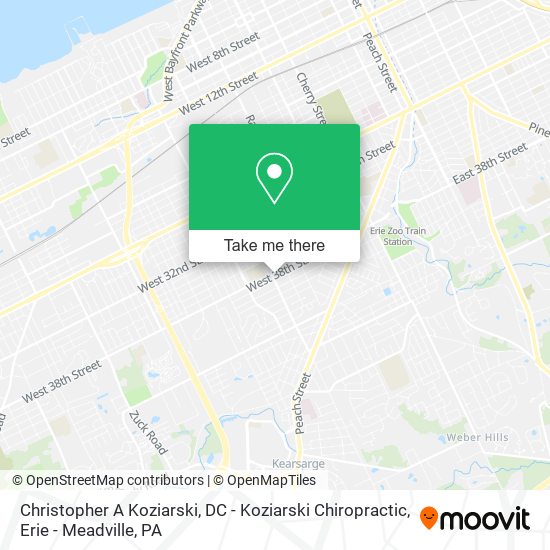 Christopher A Koziarski, DC - Koziarski Chiropractic map