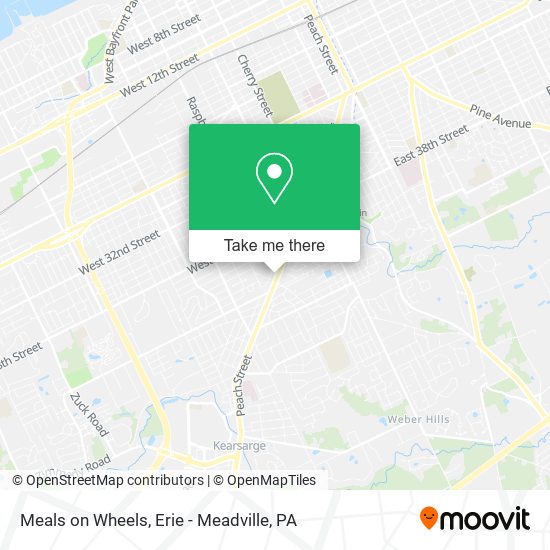 Meals on Wheels map