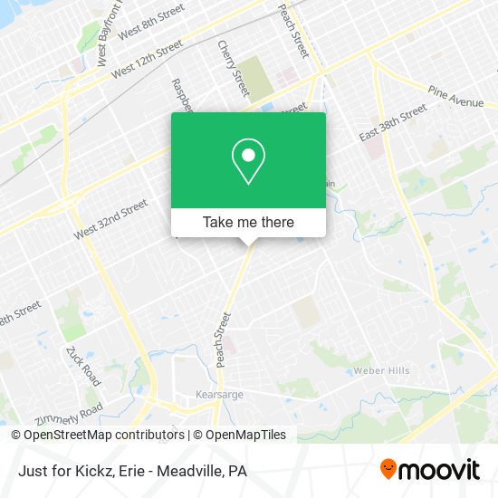Mapa de Just for Kickz