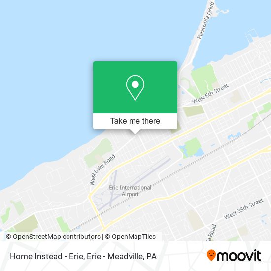 Home Instead - Erie map