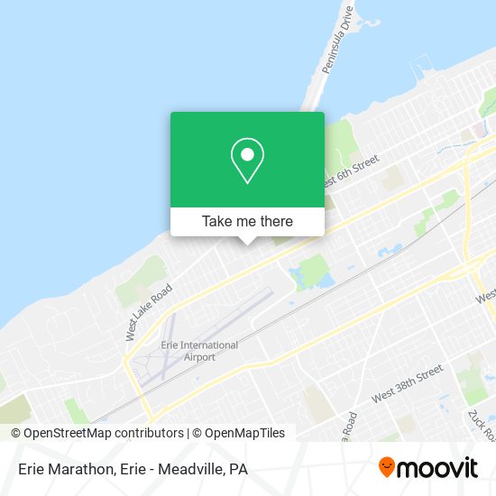 Erie Marathon map