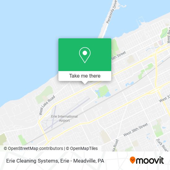 Erie Cleaning Systems map
