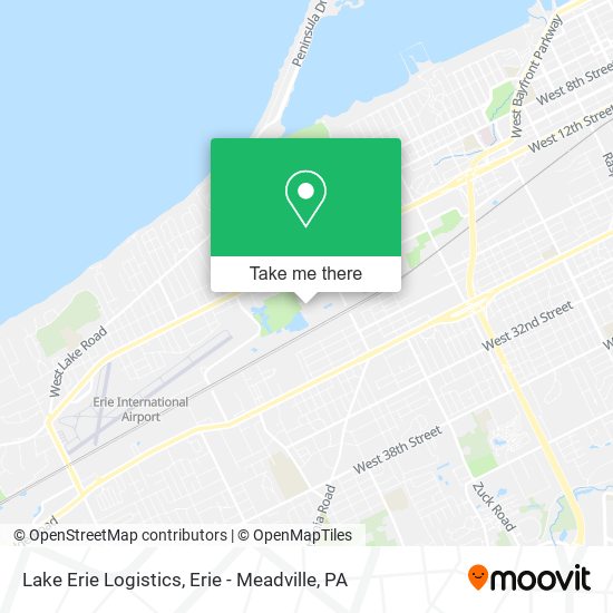 Lake Erie Logistics map