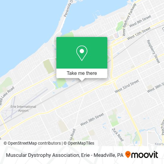 Muscular Dystrophy Association map
