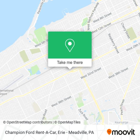 Champion Ford Rent-A-Car map