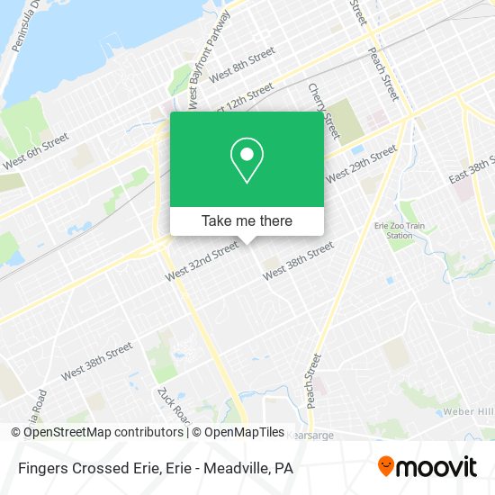 Fingers Crossed Erie map