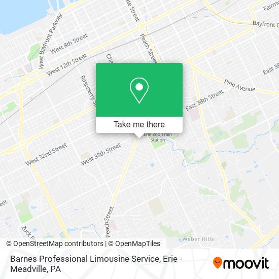 Barnes Professional Limousine Service map