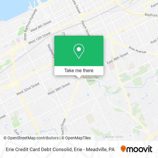 Erie Credit Card Debt Consolid map