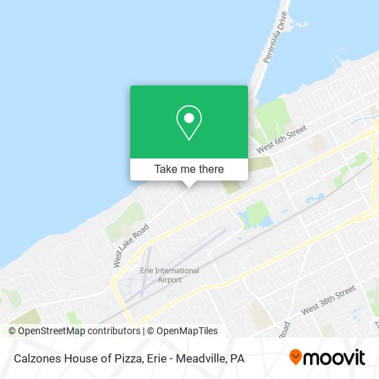 Calzones House of Pizza map