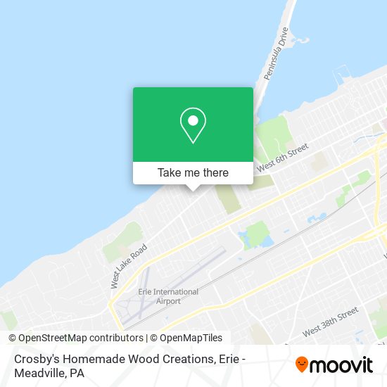 Crosby's Homemade Wood Creations map