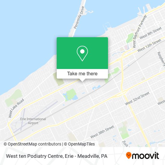 Mapa de West ten Podiatry Centre