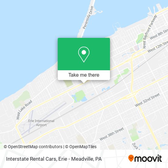 Mapa de Interstate Rental Cars