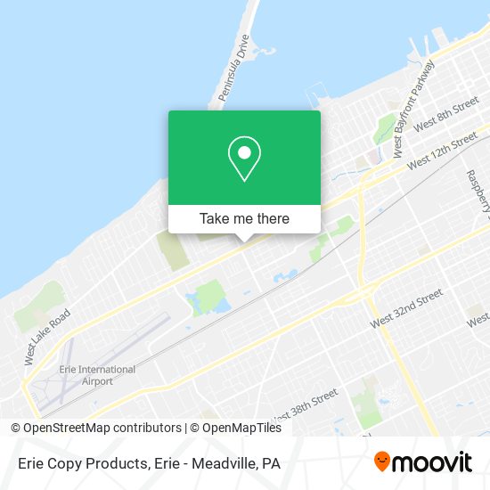 Erie Copy Products map