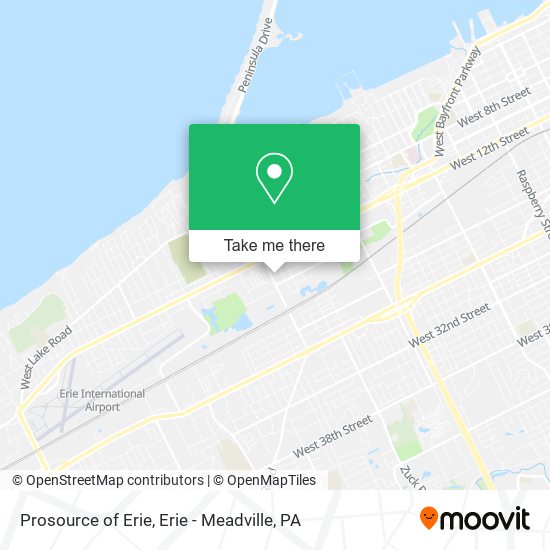 Prosource of Erie map