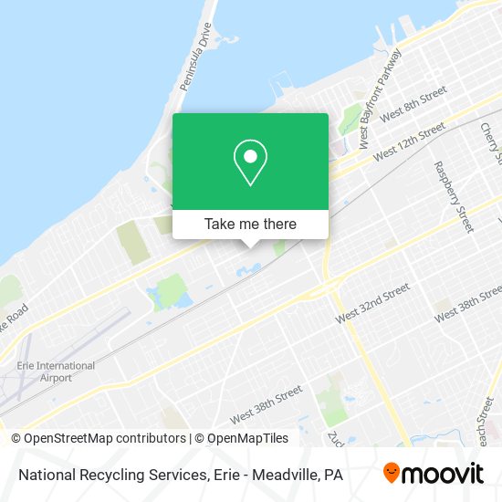 National Recycling Services map