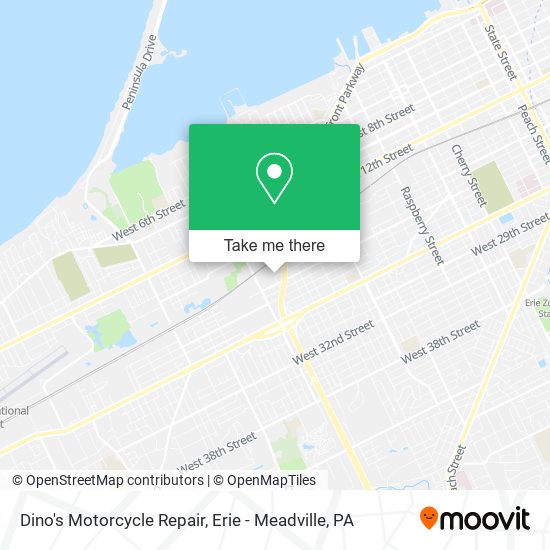 Dino's Motorcycle Repair map
