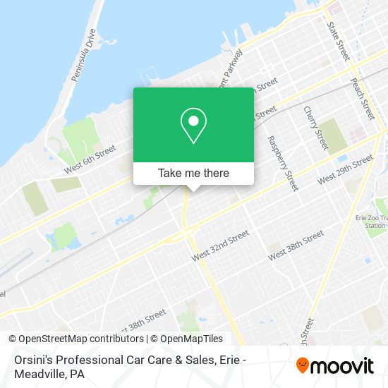 Orsini's Professional Car Care & Sales map