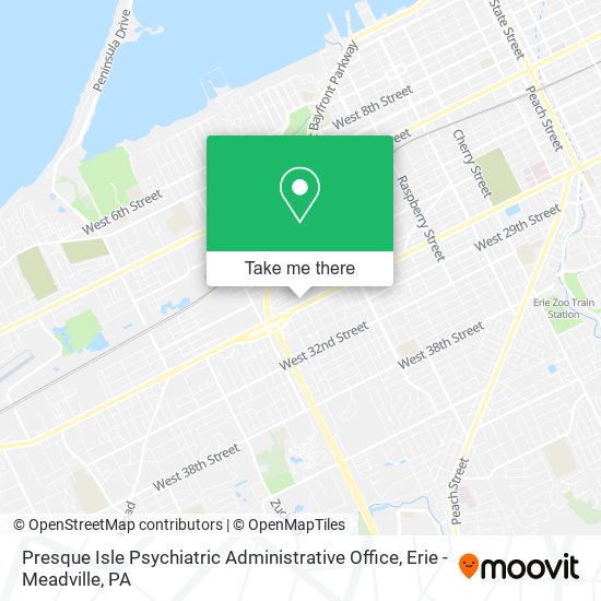 Presque Isle Psychiatric Administrative Office map