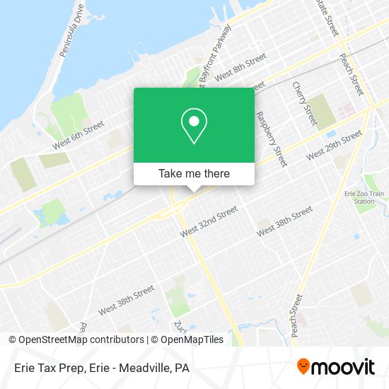 Mapa de Erie Tax Prep