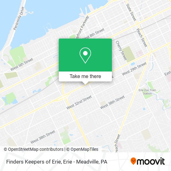 Finders Keepers of Erie map