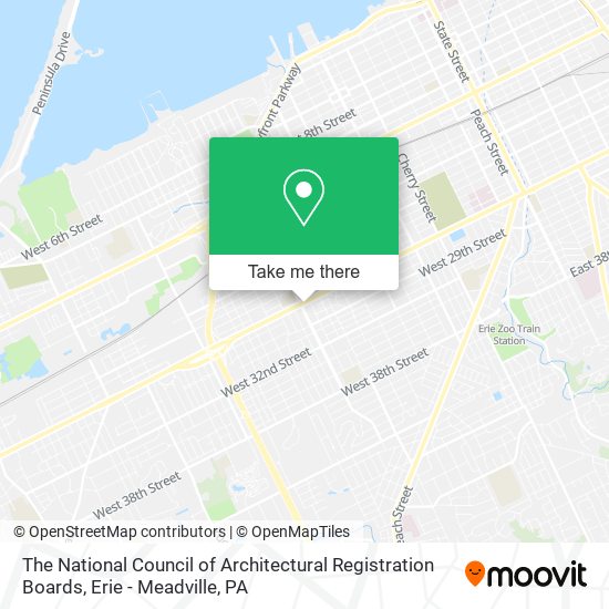Mapa de The National Council of Architectural Registration Boards
