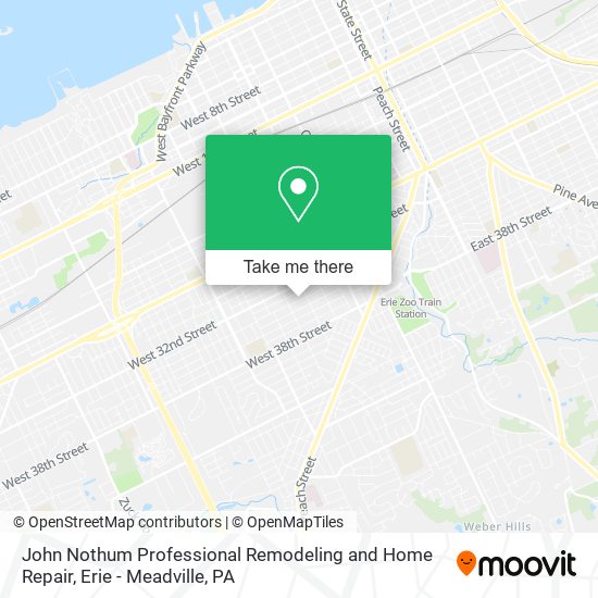John Nothum Professional Remodeling and Home Repair map