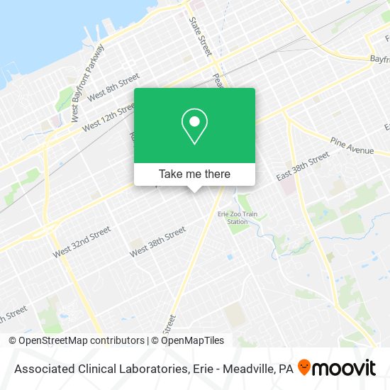 Associated Clinical Laboratories map