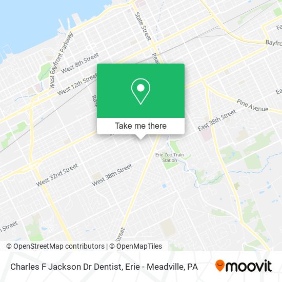 Charles F Jackson Dr Dentist map