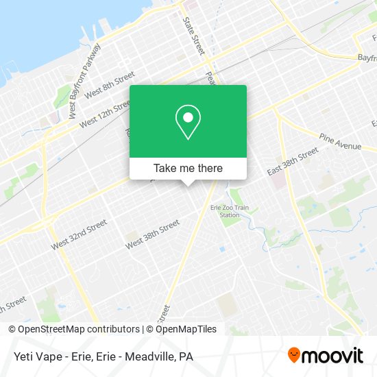 Yeti Vape - Erie map